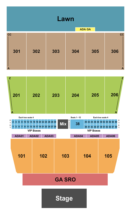 Maine Savings Amphitheater Luke Bryan Seating Chart